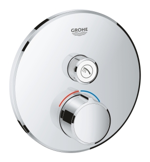 Внешняя часть смесителя для ванны и душа GROHE SmartControl круглая, на 1 потребителя, хром (29144000)