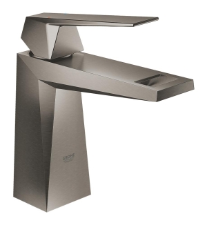Смеситель для раковины GROHE Allure Brilliant, гладкий корпус, темный графит матовый (23033AL0)