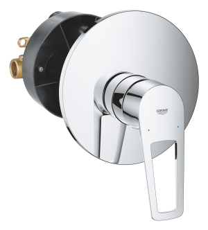 Смеситель для душа GROHE BauLoop в комплекте с монтажной частью, хром (29080001)