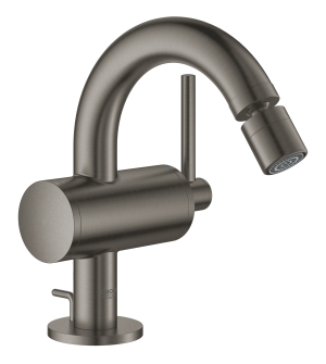 Смеситель для биде GROHE Atrio с донным клапаном, темный графит матовый (32108AL3)