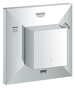 Внешняя часть переключателя потоков GROHE Allure Brilliant на 3 положения, хром (19798000)