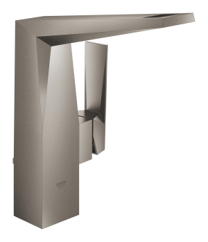 Смеситель для раковины GROHE Allure Brilliant с высоким изливом, с донным клапаном, темный графит матовый (23109AL0)