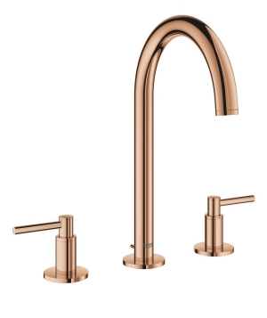 Смеситель для раковины GROHE Atrio двухвентильный на 3 отверстия, теплый закат глянец (20009DA3)
