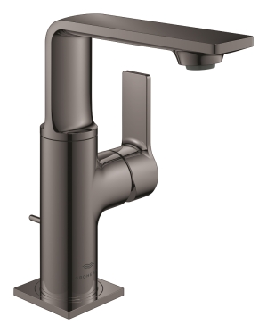 Смеситель для раковины GROHE Allure с донным клапаном, M-Size, темный графит глянец (32757A01)