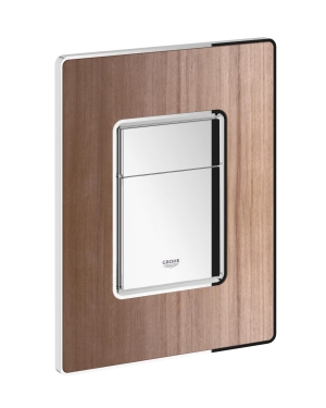Панель смыва для унитаза GROHE Skate Cosmopolitan Wood дерево, 3 режима, ореховый (38849HP0)