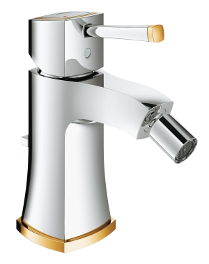 Смеситель для биде GROHE Grandera с донным клапаном, хром/золото (23315IG0)