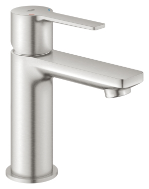 Смеситель для раковины GROHE Lineare с донным клапаном, суперсталь (23791DC1)