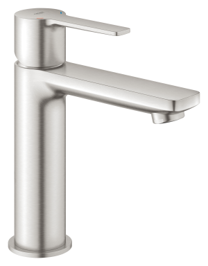 Смеситель для раковины GROHE Lineare с донным клапаном, суперсталь (23106DC1)