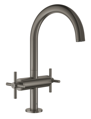 Смеситель для раковины GROHE Atrio двухвентильный, темный графит матовый (21019AL3)