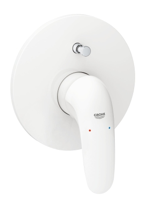 Внешняя часть смесителя для ванны GROHE Eurostyle Solid, белая луна (29099LS3)