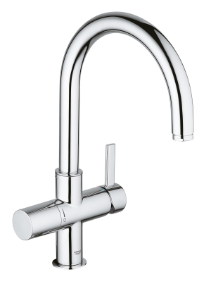 Смеситель для кухни GROHE Blue Pure с функцией фильтрации, без фильтра в комплекте, хром (33251000)