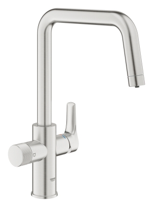 Смеситель для кухонной мойки GROHE Blue Pure Start с функцией фильтрации, без фильтра в комплекте, суперсталь (30595DC0)