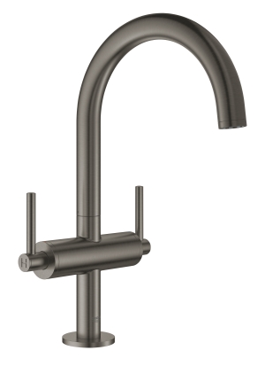 Смеситель для раковины GROHE Atrio двухвентильный, темный графит матовый (21022AL3)
