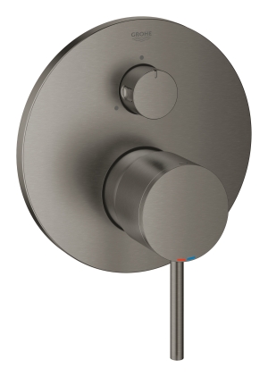 Внешняя часть смесителя для ванны GROHE Atrio на 3 потребителя, темный графит матовый (24096AL3)