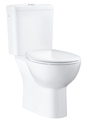 Готовый комплект напольного унитаза GROHE Bau Ceramic, альпин-белый (39496000)