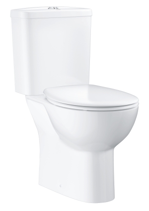 Унитаз напольный GROHE Bau Ceramic с бачком и сиденьем, альпин-белый (39604000)