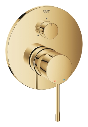 Внешняя часть смесителя для ванны GROHE Essence с переключателем на 3 положения, холодный рассвет глянец (24092GL1)