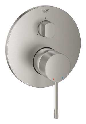 Внешняя часть смесителя для ванны GROHE Essence на 3 потребителя, суперсталь (24169DC1)