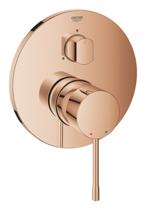 Внешняя часть смесителя для ванны GROHE Essence на 3 потребителя, теплый закат глянец (24169DA1)