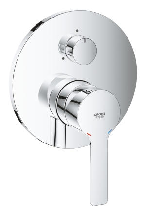 Внешняя часть смесителя для ванны GROHE Lineare с переключателем на 3 положения, хром (24095001)