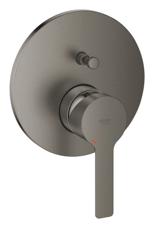 Внешняя часть смесителя для ванны GROHE Lineare, темный графит матовый (24064AL1)