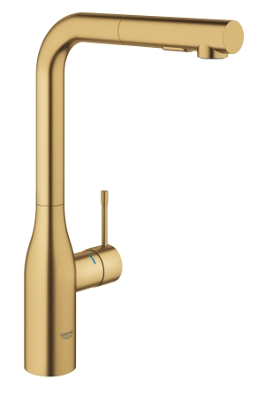 Смеситель для кухни GROHE Essence с вытяжным душем, холодный рассвет матовый (30270GN0)