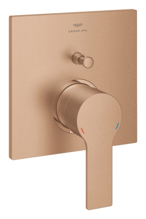Внешняя часть смесителя для ванны GROHE Allure скрытого монтажа на 2 потребителя, квадратная, теплый закат матовый (19315DL1)