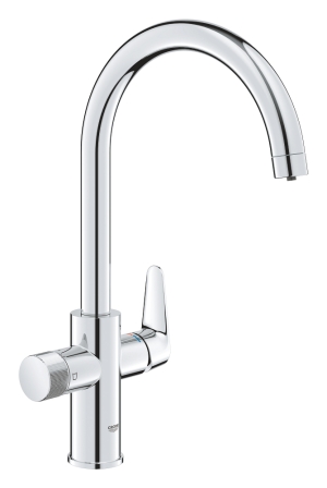 Смеситель для кухни GROHE Blue Pure StartCurve с функцией фильтрации, без фильтра в комплекте, хром (30592000)