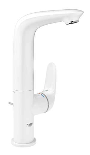Смеситель для раковины GROHE Eurostyle с донным клапаном, белая луна (23718LS3)