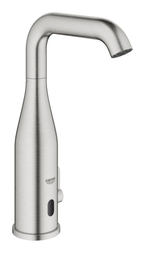 Смеситель для раковины GROHE Essence E инфракрасный, с регулировкой температуры, питание от батареи 6V, суперсталь (36445DC0)
