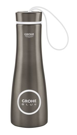 Бутылка для воды из нержавеющей стали GROHE Blue, темный графит матовый (40848AL0)