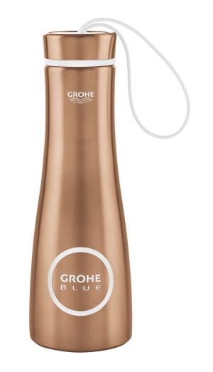 Бутылка для воды из нержавеющей стали GROHE Blue, теплый закат матовый (40848DL0)