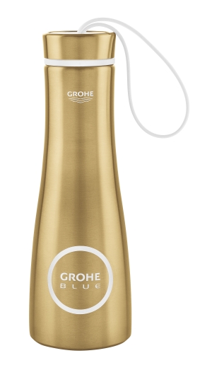 Бутылка для воды из нержавеющей стали GROHE Blue, холодный рассвет матовый (40848GN0)