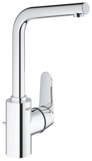 Смеситель для раковины GROHE Eurodisc Cosmopolitan с донным клапаном, L-size, хром (23054003)