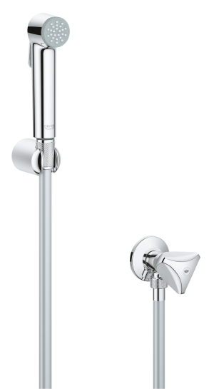 Душевой набор с угловым вентилем, 1 вид струи, GROHE Tempesta Trigger Spray, хром, (26357000)