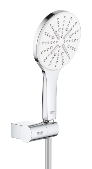 Душевой набор GROHE Rainshower SmartActive 130, 3 режима, 1500 мм, 9,5 л/мин, белая луна (26580LS0)