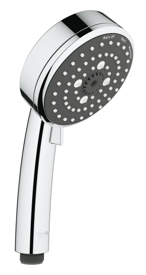Ручной душ GROHE Vitalio Comfort 100, 3 режима, хром/черный (26092000)