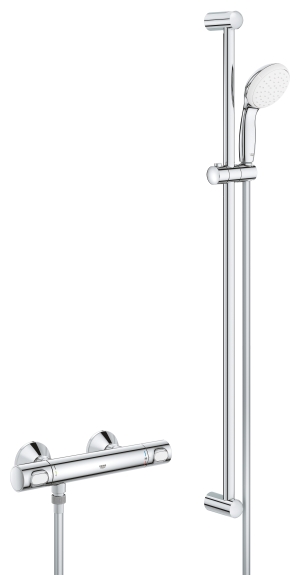 Термостат для душа GROHE Grohtherm 500 с душевым гарнитуром, хром (34797000)