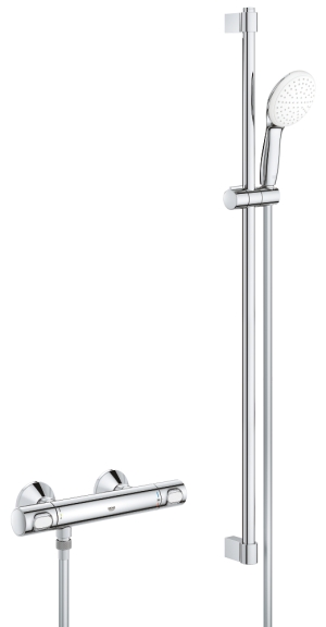 Термостат для душа GROHE Grohtherm 500 с душевым гарнитуром, хром (34797001)