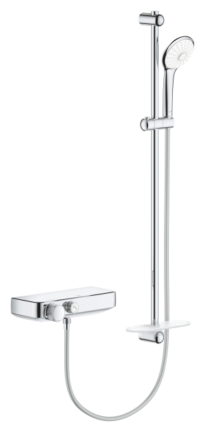 Термостат для душа GROHE Grohtherm SmartControl с душевым гарнитуром, хром (34721000)