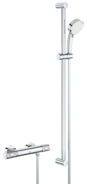 Термостат для душа GROHE Grohtherm 1000 Performance с душевым гарнитуром, хром (34835000)