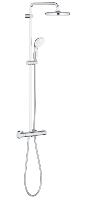 Душевая система GROHE Bau System 210 с термостатом для душа, хром (26699000)