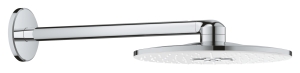 Верхний душ GROHE Rainshower 310 SmartActive с душевым кронштейном, 2 режима, 430 мм, белая луна (26475LS0)