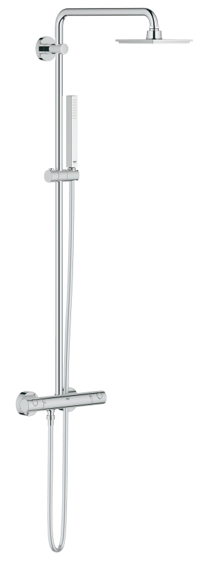 Душевая система с термостатом для настенного монтажа, GROHE Euphoria System 150, хром, (27932000)