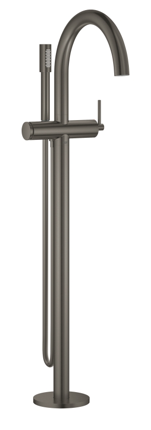 Внешняя часть смесителя для ванны GROHE Atrio напольного монтажа, темный графит матовый (32653AL3)