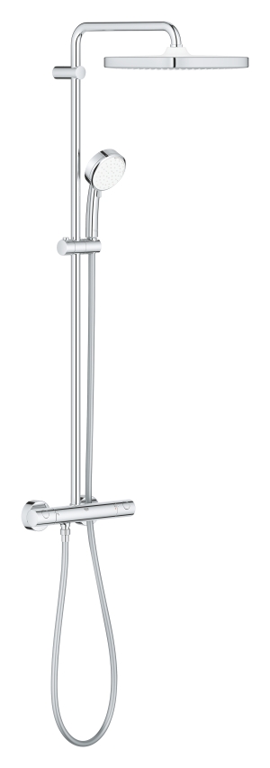 Душевая система GROHE Tempesta Cosmopolitan System 250 Cube с термостатом для душа, хром (26689000)