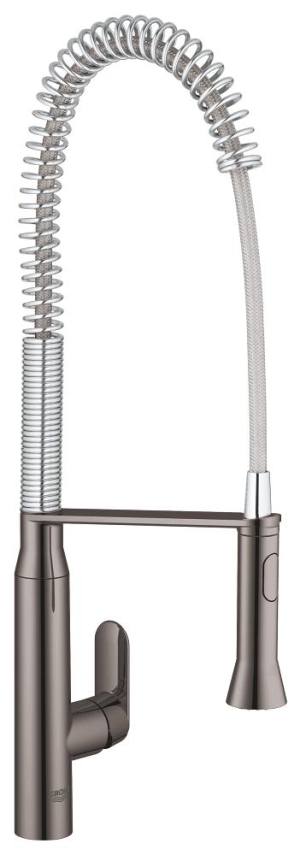 Смеситель для кухни GROHE K7 профессиональный, темный графит глянец (32950A00)
