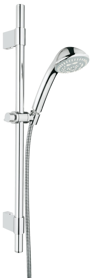 Душевой гарнитур GROHE Relexa Massage 100, 4 режима струи, душевая штанга 600 мм, 7.5 л/мин, хром (28945000)