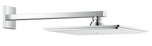 Верхний душ с душевым кронштейном 286 мм, 1 режим струи, GROHE Rainshower Allure 230, хром, (26054000)