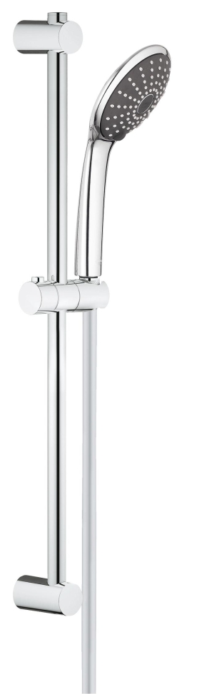 Душевой гарнитур GROHE QuickFix Vitalio Joy 110 Duo, 2 режима струи, душевая штанга 600 мм, 9,5 л/мин, хром (27326000)